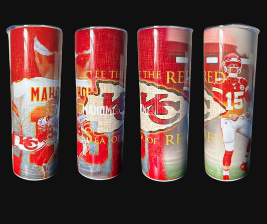 20 OZ Tumbler- Football Player