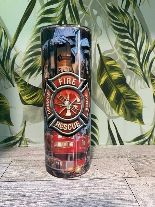 20 OZ Tumbler- Fire Fighter