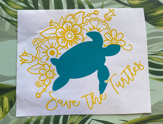 Decal- Save The Turtles
